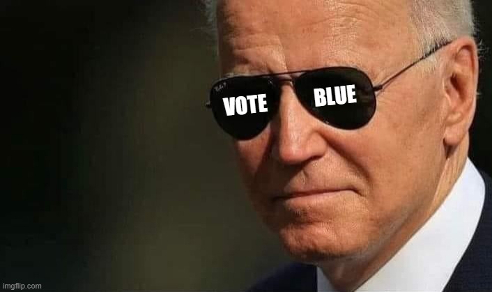 ya gots to VOTE BLUE!! | VOTE            BLUE | image tagged in vote,blue,democrat,democratic party,i love democracy | made w/ Imgflip meme maker