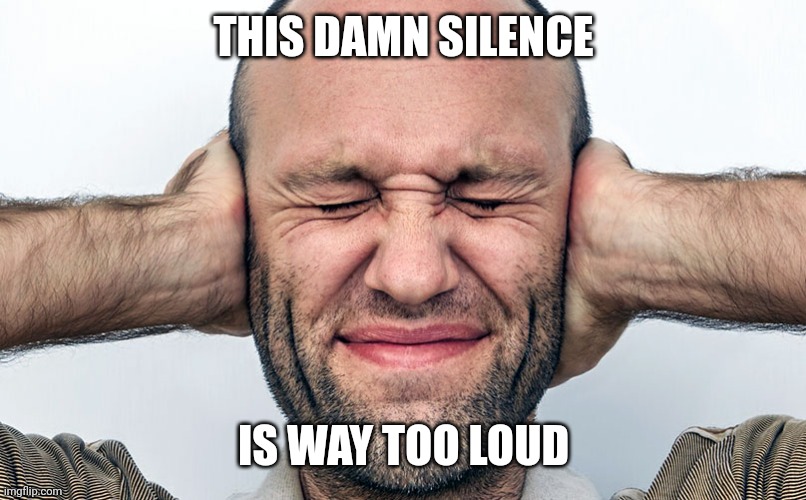 THIS DAMN SILENCE IS WAY TOO LOUD | made w/ Imgflip meme maker