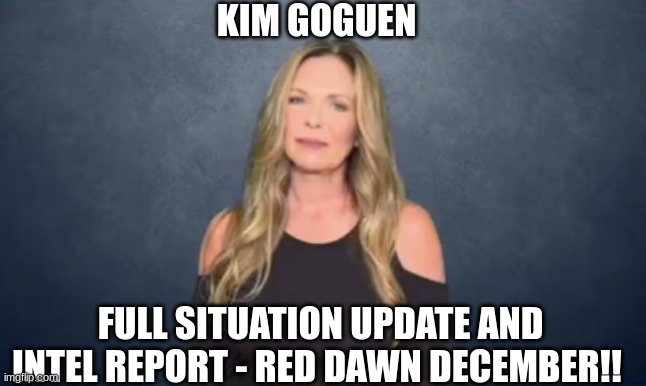 Kim Goguen: Full Situation Update and Intel Report - Red Dawn December!! (Video) 