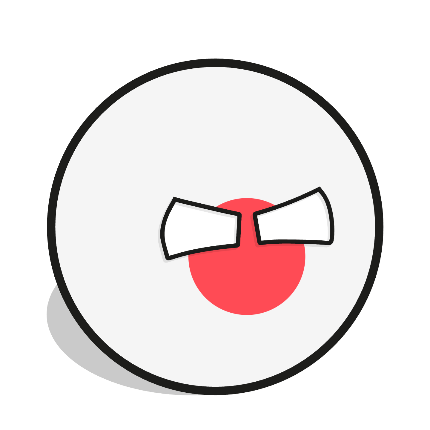 Eye Angry Japanball Blank Meme Template