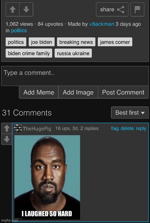 Ratio politics | made w/ Imgflip meme maker