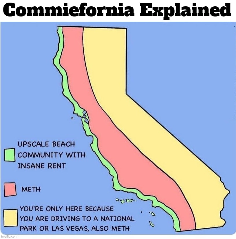 Commiefornia Explained | Commiefornia Explained | image tagged in commiefornia,california,californication,meth,pedophiles,sodomy | made w/ Imgflip meme maker