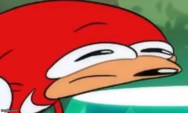 knuckles confused | image tagged in knuckles confused | made w/ Imgflip meme maker