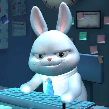 High Quality creepy rabbit Blank Meme Template