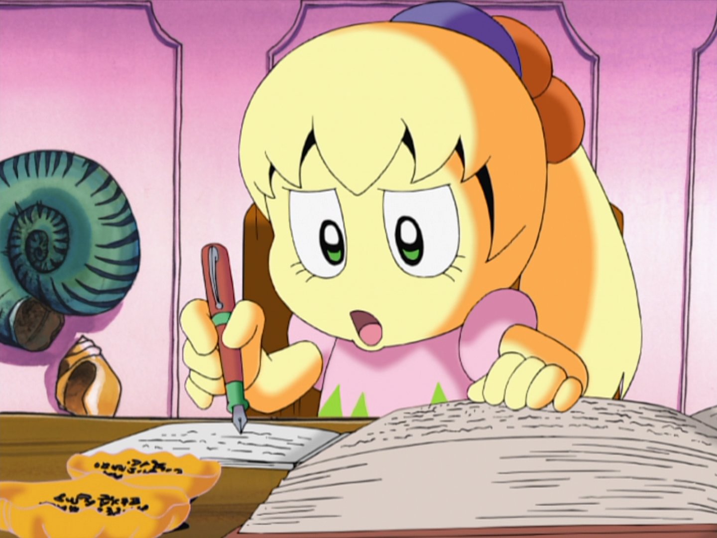 Tiff writing something Blank Meme Template