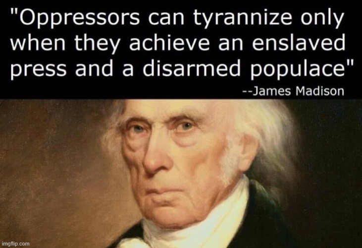 Do You See What They Did There? | image tagged in 2nd amendment,1st amendment,james madison,tyranny | made w/ Imgflip meme maker