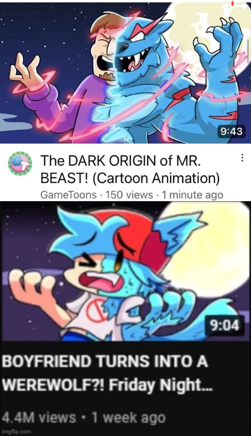 Hmmm these thumbnails are copying each other | image tagged in mr beast is furry,the worst gametoons video,gametoons | made w/ Imgflip meme maker