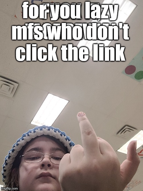 for you lazy mfs who don't click the link | made w/ Imgflip meme maker