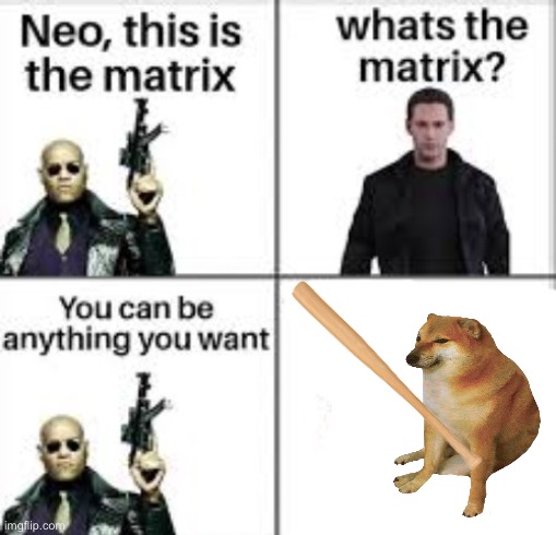 Day 1 of rapidly shitposting bonk memes | image tagged in neo this is the matrix | made w/ Imgflip meme maker