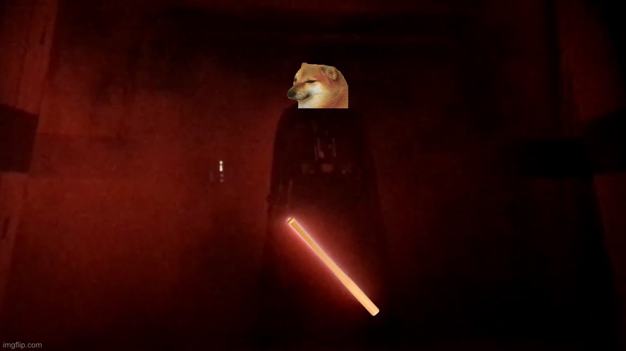 Darth Bonker | image tagged in darth vader rogue one hallway | made w/ Imgflip meme maker