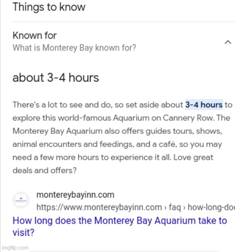 Ahhhh yes Monterey Bay is known for about 3-4 hours Blank Meme Template