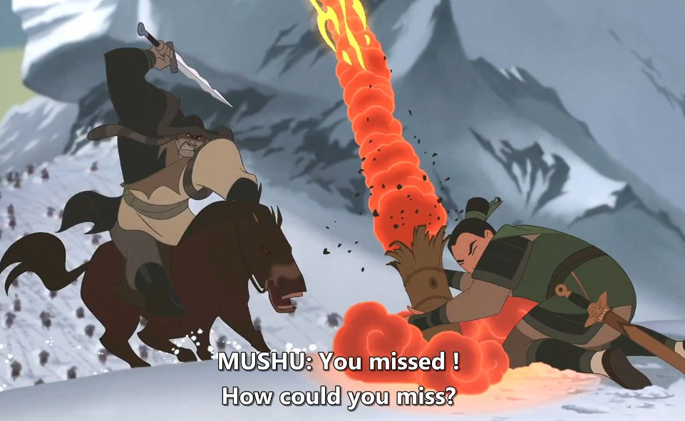 mushu how did you miss? Blank Meme Template