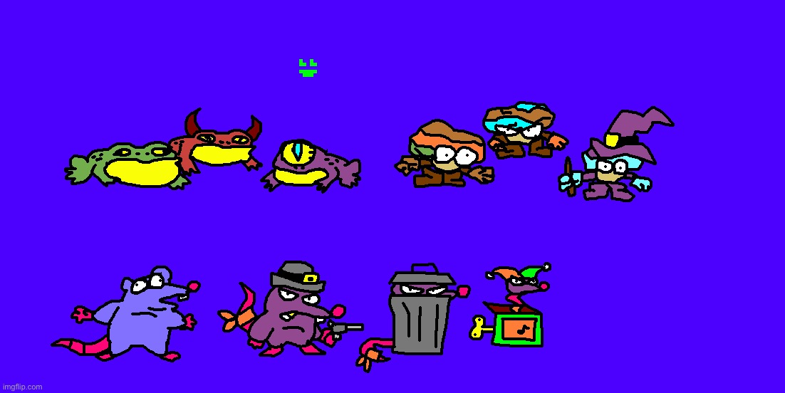 Enemies | image tagged in drawing | made w/ Imgflip meme maker