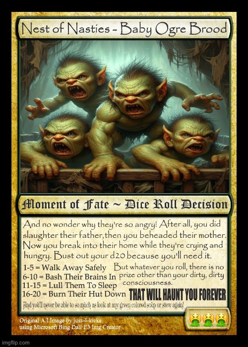 Tribute To Shrek Deck MTG Card | Original A.I.Image by just-4-kicks using Microsoft Bing Dall·E3 Img Creator | Collect'em All! | made w/ Imgflip meme maker