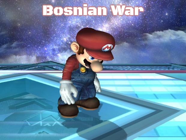 Depressed Mario | Bosnian War | image tagged in depressed mario,slavic,bosnian war | made w/ Imgflip meme maker