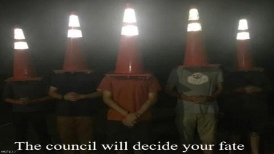 The council will decide your fate | image tagged in the council will decide your fate | made w/ Imgflip meme maker