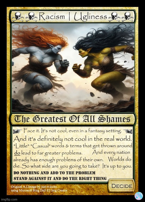 Awareness MTG Card 1 | Original A.I.Image by just-4-kicks using Microsoft Bing Dall·E3 Img Creator | made w/ Imgflip meme maker