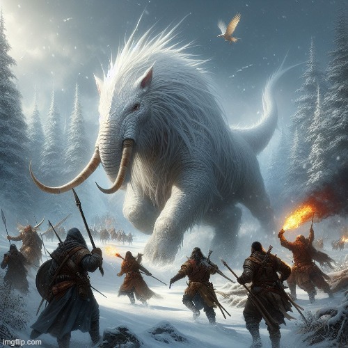 Untitled Snow Beast | Original A.I.Image by just-4-kicks using Microsoft Bing Dall·E3 Img Creator | made w/ Imgflip meme maker