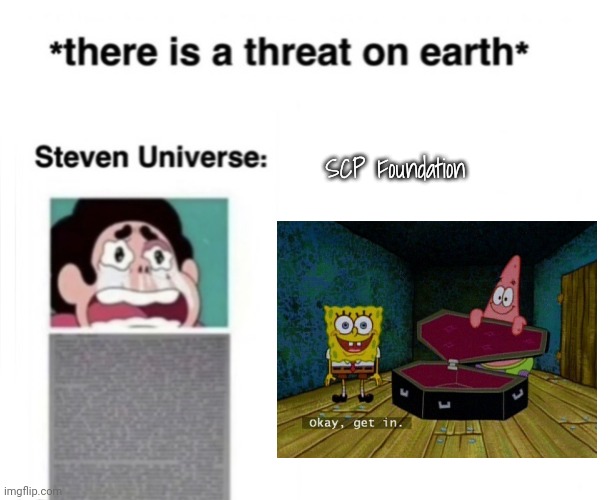 *There is a threat on earth* | SCP Foundation | image tagged in there is a threat on earth | made w/ Imgflip meme maker