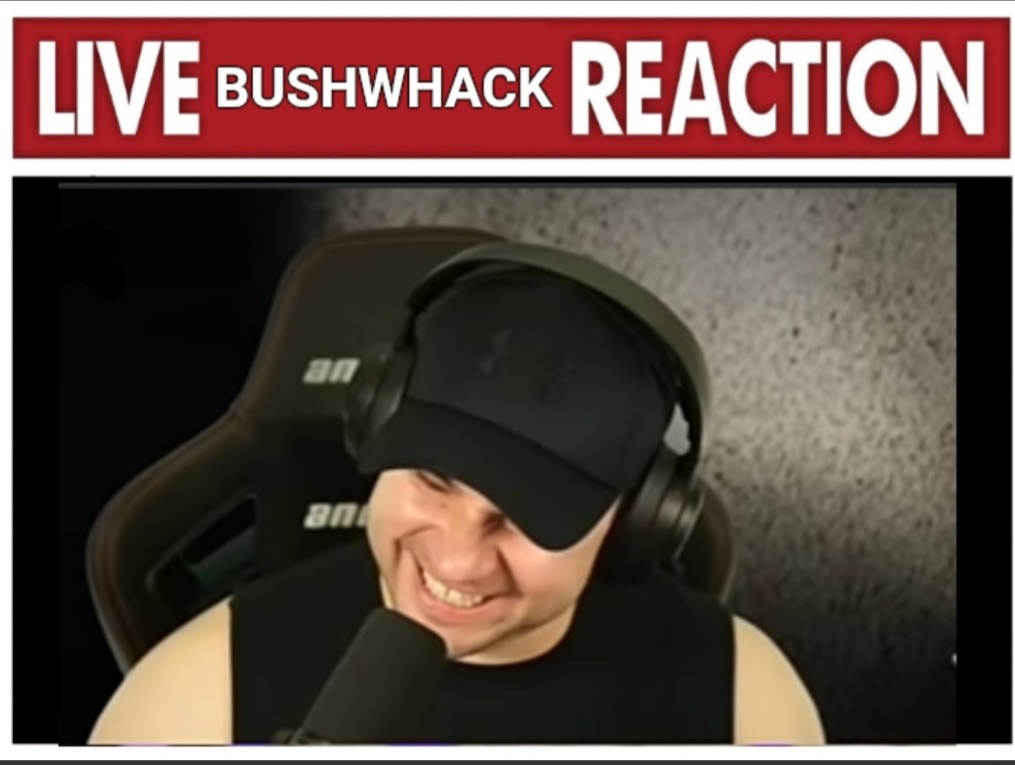 High Quality Live Bushwhack Reaction Blank Meme Template