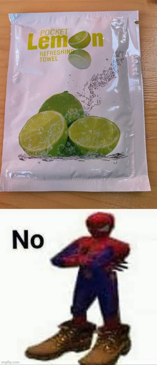 "Pocket Lemon" | image tagged in no spiderman,lemon,lime,lemons,you had one job,memes | made w/ Imgflip meme maker