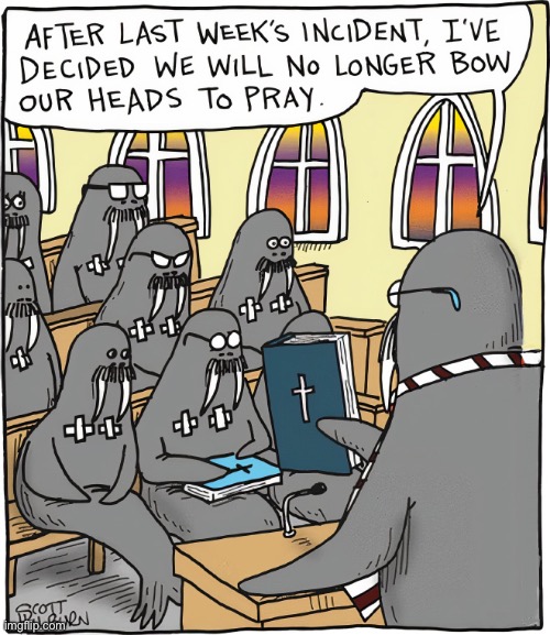 Church service | image tagged in incident at church,after last week,no longer bow,in prayer,comics | made w/ Imgflip meme maker