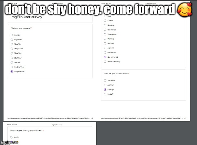 don't be shy honey. come forward 🥰 | made w/ Imgflip meme maker