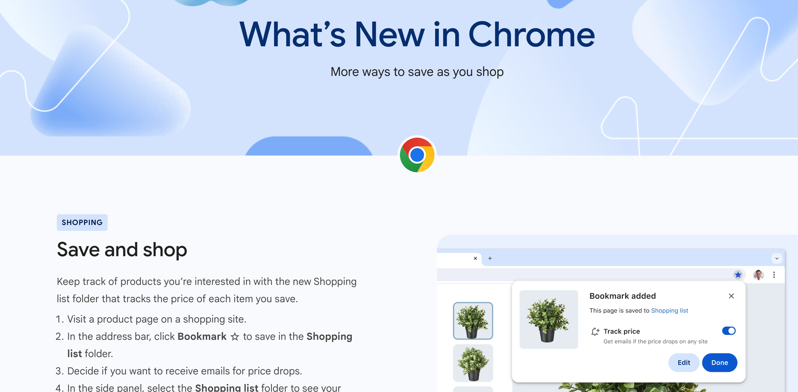 Chrome is now a shopping app Blank Meme Template