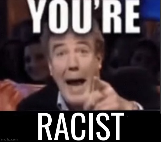 You're X (Blank) | RACIST | image tagged in you're x blank | made w/ Imgflip meme maker