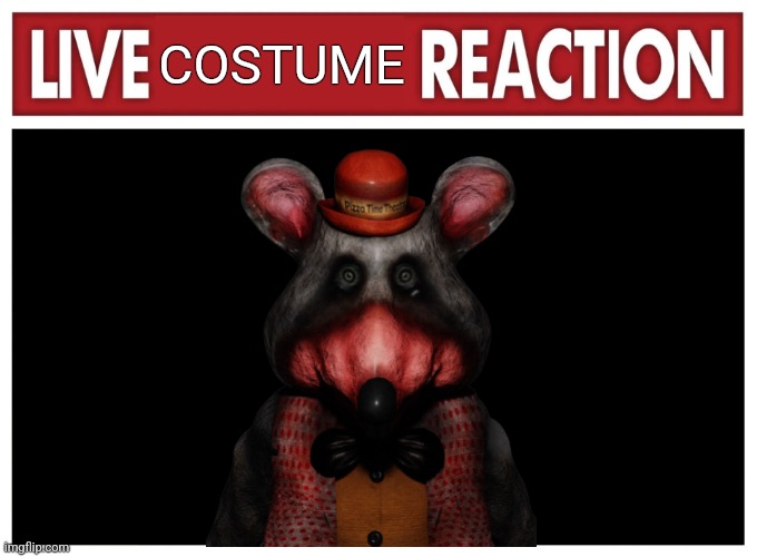 Live reaction | COSTUME | image tagged in live reaction | made w/ Imgflip meme maker