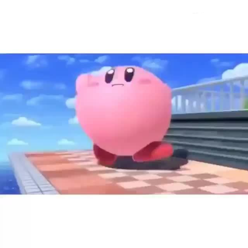 kirby being silly Blank Meme Template
