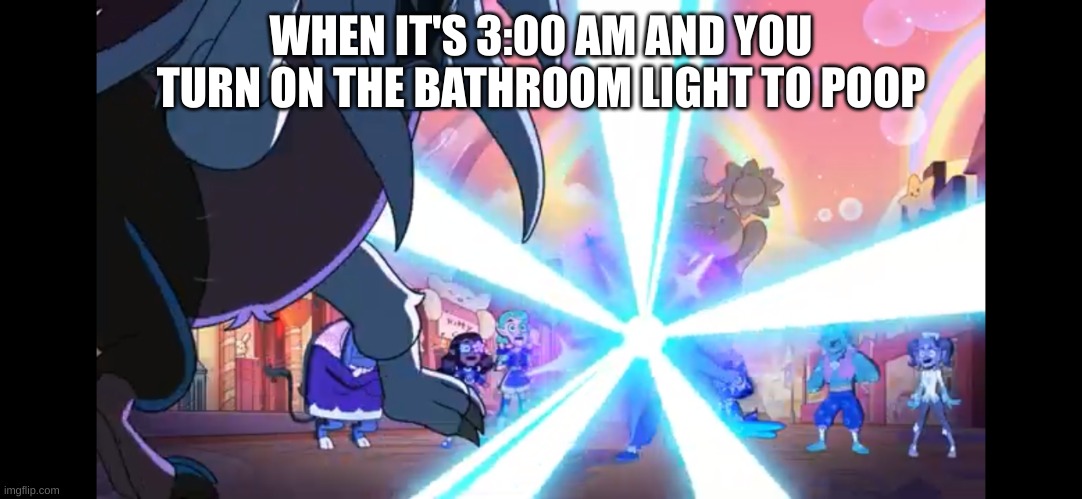flash bang | WHEN IT'S 3:00 AM AND YOU TURN ON THE BATHROOM LIGHT TO POOP | image tagged in bright light | made w/ Imgflip meme maker