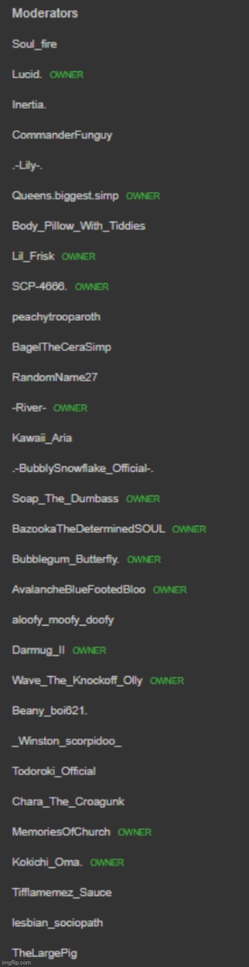 Old mod list | made w/ Imgflip meme maker