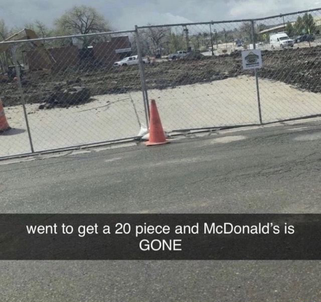 McDonald’s is GONE Blank Meme Template