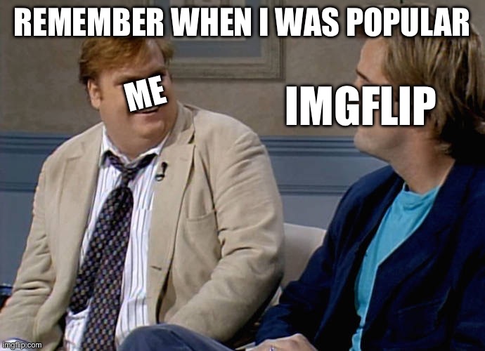 Remember that time | REMEMBER WHEN I WAS POPULAR; ME; IMGFLIP | image tagged in remember that time,remember,popular,imgflip | made w/ Imgflip meme maker