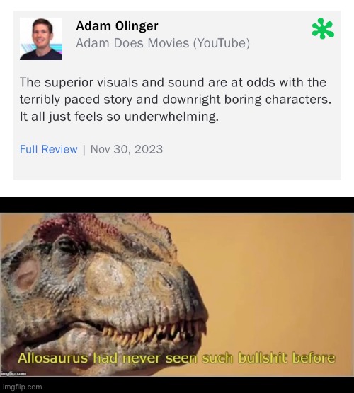 Just why?!? | image tagged in allosaurus had never seen such bullshit before,godzilla | made w/ Imgflip meme maker