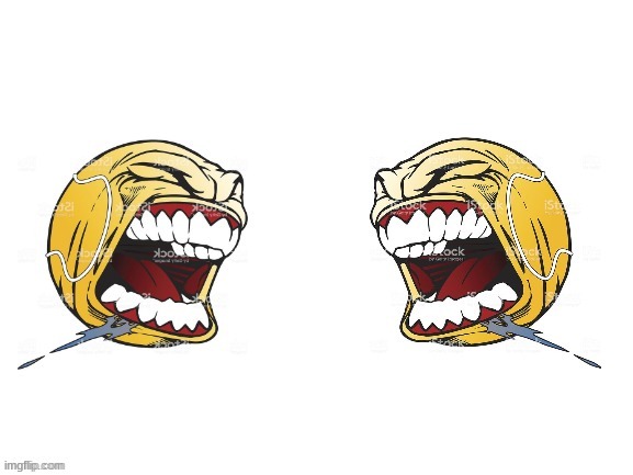 Two screaming tennis balls | image tagged in two screaming tennis balls | made w/ Imgflip meme maker