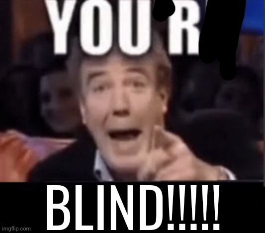 You're X (Blank) | BLIND!!!!! | image tagged in you're x blank | made w/ Imgflip meme maker