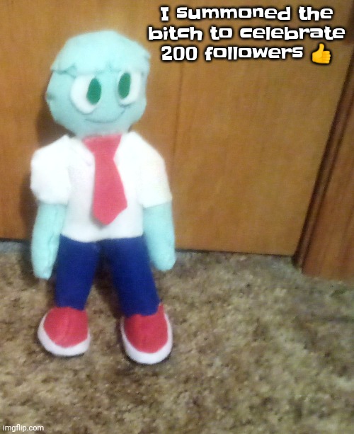 Goofy boi the silly mf | I summoned the bitch to celebrate 200 followers 👍 | made w/ Imgflip meme maker