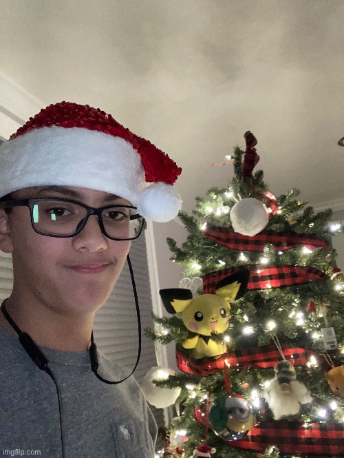 Merry Christmas Yall (i look so fricking bad) mod note: (pikachu uwu) | image tagged in hehe | made w/ Imgflip meme maker