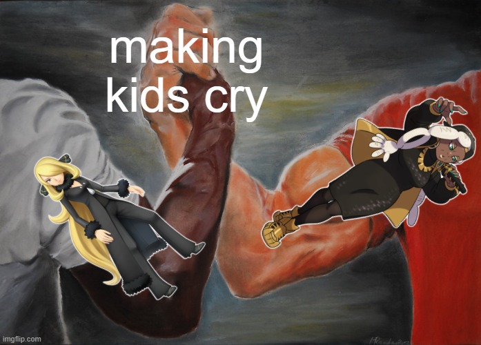 Epic Handshake Meme | making kids cry | image tagged in memes,epic handshake | made w/ Imgflip meme maker