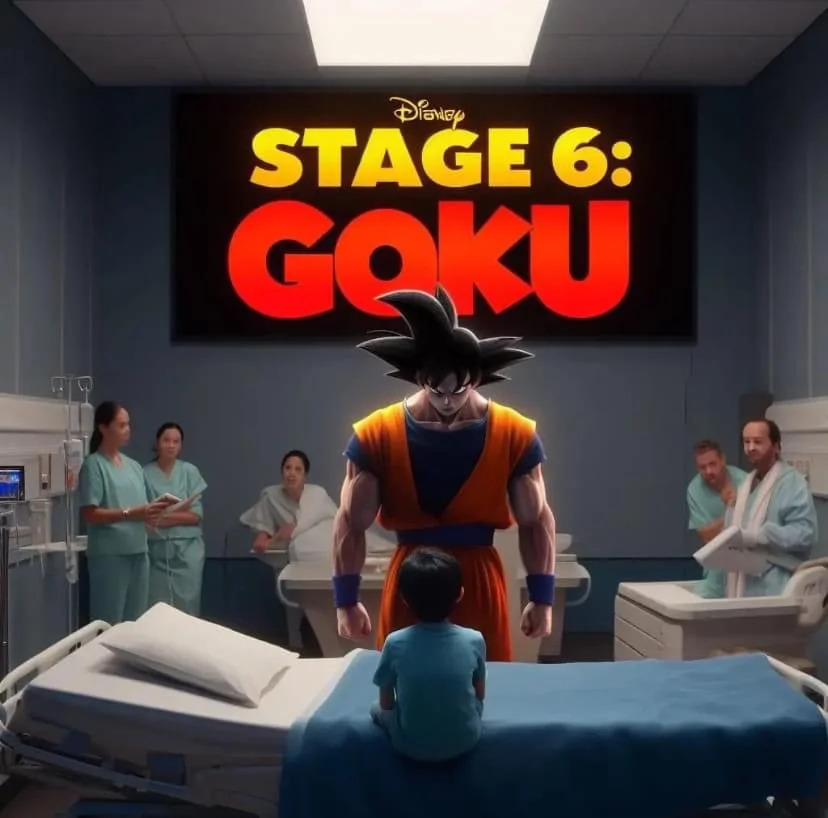 High Quality Stage 6 Goku Blank Meme Template