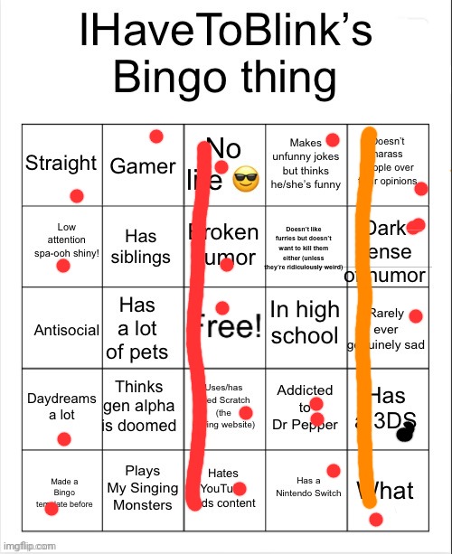 I broke my 3DS at an airport | image tagged in ihavetoblink s bingo thing | made w/ Imgflip meme maker