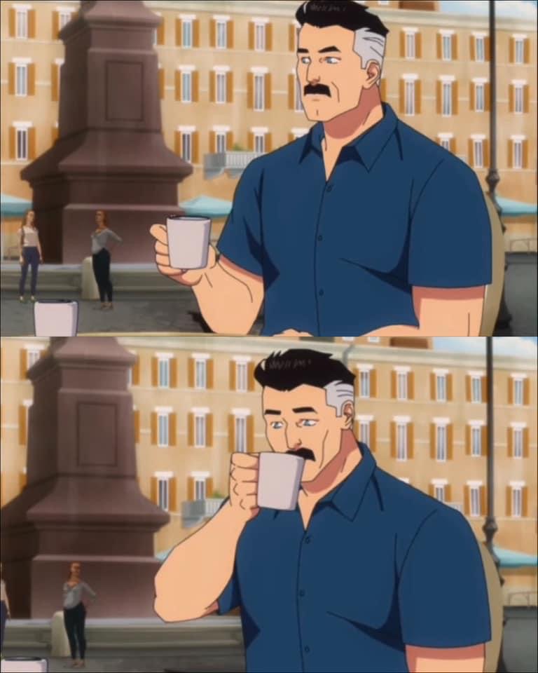 High Quality Nolan coffee 2 frames Blank Meme Template