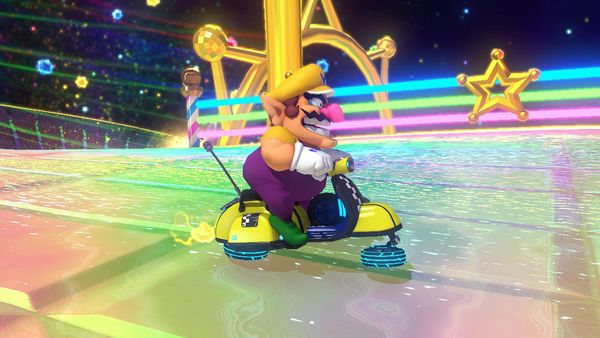 wario racing in space Blank Meme Template