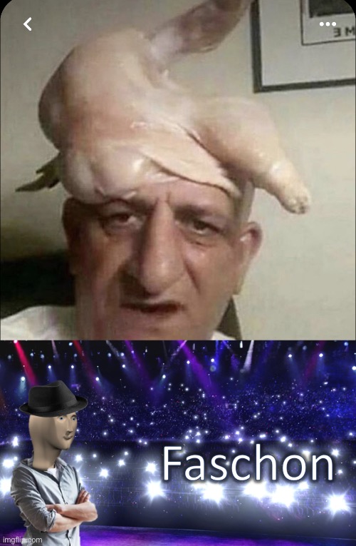 image tagged in meme man fashion,raw,chicken,hat,scumbag hat,wtf is that | made w/ Imgflip meme maker