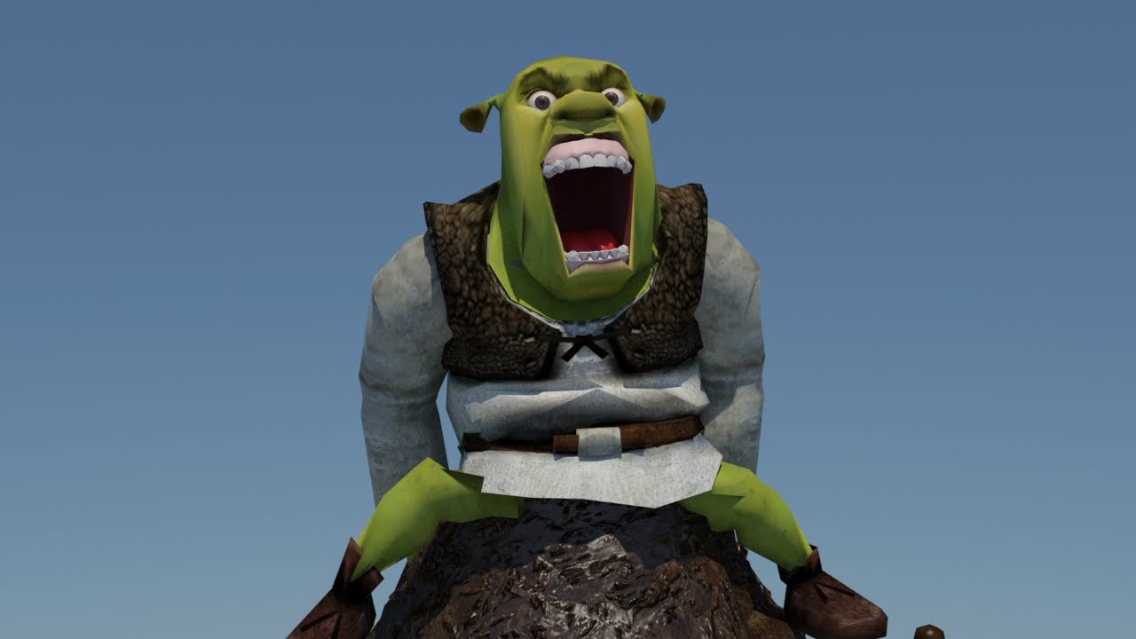 High Quality Shrek taking a shit Blank Meme Template