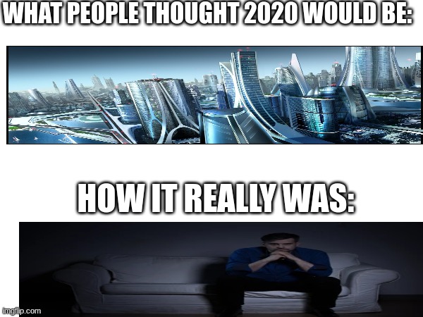 2020 | WHAT PEOPLE THOUGHT 2020 WOULD BE:; HOW IT REALLY WAS: | image tagged in covid-19 | made w/ Imgflip meme maker