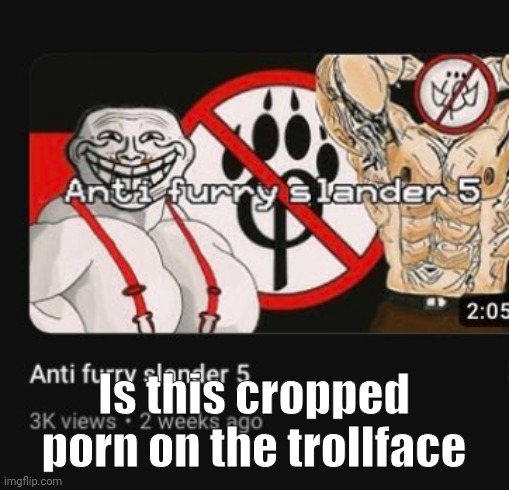 TICTOC?? | Is this cropped porn on the trollface | made w/ Imgflip meme maker