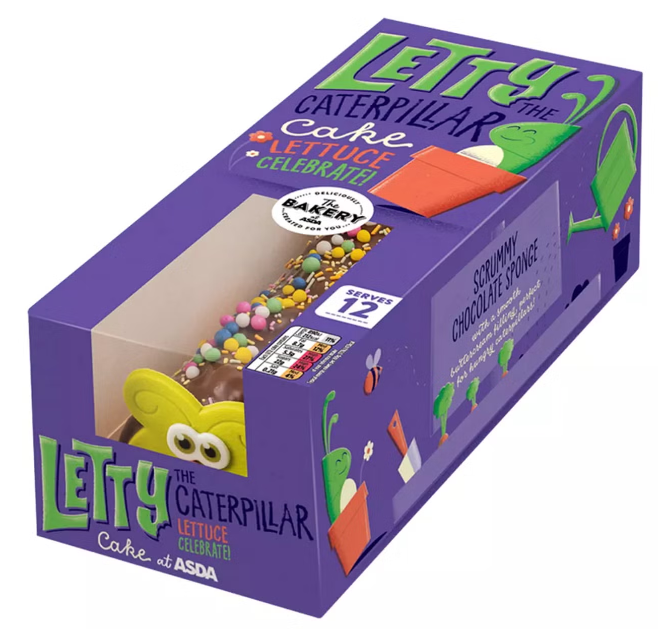 Letty The Caterpillar Asda Cake Blank Meme Template